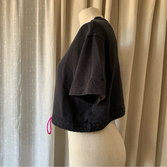 NIKE WOMENS CLASH SHORT SLEEVE CROP RETRO TOP S - Picture 7 of 10